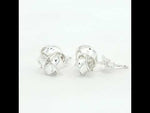 Load and play video in Gallery viewer, Permed Knot 925 Sterling Silver Stud Earrings