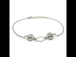 Load and play video in Gallery viewer, 925 Sterling Silver Bracelet with Adjustable Length