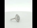 Load and play video in Gallery viewer, Luxury 925 Sterling Silver Marquise Ring Sparkling CZ Diamond Look