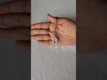 Load and play video in Gallery viewer, Designer 925 Sterling Silver Heart Hand Mangalsutra For Women 8 Inch