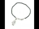 Load and play video in Gallery viewer, Designer 925 Sterling Silver Hand Mangalsutra For Women 7.5 Inch