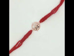 Load and play video in Gallery viewer, Premium OM Damru 925 Sterling Silver Rakhi for Brother