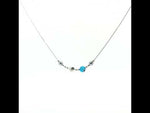 Load and play video in Gallery viewer, Evil Eye 925 Sterling Silver Necklace with Adjustable Length
