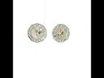 Load and play video in Gallery viewer, Luxury 925 Sterling Silver Sparkling Round Shape Stud Earrings