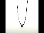 Load and play video in Gallery viewer, Pearl Mangalsutra in 925 Sterling Silver Rhodium Plated 20 inches