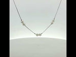 Load and play video in Gallery viewer, Luxury 925 Silver Pearl Necklace for Girls &amp; Women
