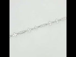 Load and play video in Gallery viewer, Celestial Floral 925 Sterling Silver Bracelet With Adjustable Length