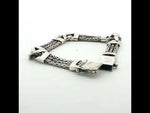 Load and play video in Gallery viewer, Classic 925 Silver Ethnic Bracelet for Men