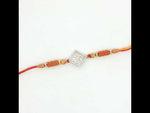 Load and play video in Gallery viewer, Premium OM 925 Sterling Silver Rakhi for Brother