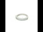 Load and play video in Gallery viewer, 925 Sterling Silver Half Eternity Cubic Zirconia Ring For Women
