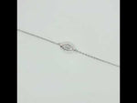 Load and play video in Gallery viewer, Marquise 925 Silver Bracelet Adjustable Length