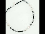 Load and play video in Gallery viewer, Luxury 925 Sterling Silver Pearl  Anklets with Adjustable Length
