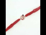 Load and play video in Gallery viewer, Handcrafted OM 925 Sterling Silver Rakhi