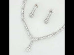 Load and play video in Gallery viewer, Premium 925 Silver Necklace &amp; Earrings Set for Women