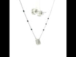 Load and play video in Gallery viewer, Mangalsutra With Earring in 925 Sterling Silver Rhodium Plated 9 inches
