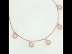 Load and play video in Gallery viewer, 925 Sterling Silver Pear Shape Necklace with Adjustable Length