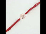 Load and play video in Gallery viewer, Premium Swastik 925 Sterling Silver Rakhi for Brother