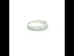 Load and play video in Gallery viewer, 925 Sterling Silver Half Eternity Cubic Zirconia Ring For Women