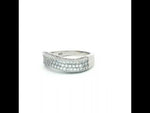 Load and play video in Gallery viewer, Sparkling Eternity Shimmer  925 Sterling Silver Ring