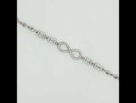 Load and play video in Gallery viewer, Infinity 925 Sterling Silver Bracelet With Adjustable Length