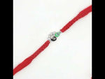 Load and play video in Gallery viewer, Premium Feather 925 Sterling Silver Rakhi for Brother