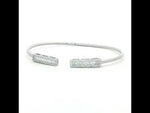 Load and play video in Gallery viewer, Elegant 925 Sterling Silver Openable Free-Size Bracelet for Women