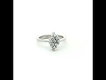Load and play video in Gallery viewer, 925 Sterling Silver Marquise Shape Sparkling Halo Ring For Women