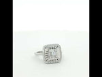 Load and play video in Gallery viewer, Luxury 925 Sterling Silver Emerald Ring Sparkling CZ Diamond Look