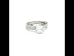 Load and play video in Gallery viewer, Smitri 925 Sterling Silver Solitaire Ring