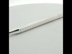 Load and play video in Gallery viewer, Handcrafted 925 Silver Pen Premium Engraved Barrel Ballpoint Pen