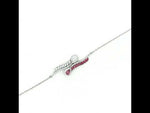 Load and play video in Gallery viewer, Elegant 925 Sterling Silver Bracelet Adjustable Length