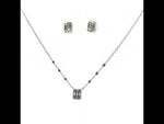 Load and play video in Gallery viewer, Mangalsutra With Earring in 925 Sterling Silver Rhodium Plated 9 inches
