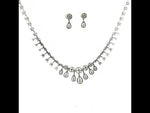 Load and play video in Gallery viewer, Premium 925 Silver Necklace &amp; Earrings Set for Women