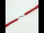 Load and play video in Gallery viewer, Premium Infinity 925 Sterling Silver Rakhi