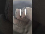 Load and play video in Gallery viewer, Classic 925 Silver Pavé Hoop Earrings with Dangle Crystal