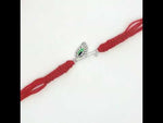 Load and play video in Gallery viewer, Premium Feather 925 Sterling Silver Rakhi for Brother