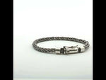 Load and play video in Gallery viewer, 925 Sterling Silver 7 Inch Men's Rope Bracelet