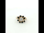 Load and play video in Gallery viewer, 925 Sterling Silver Timeless Black Beads Solitaire Ring