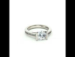 Load and play video in Gallery viewer, Premium 925 Sterling Silver Solitaire Ring with Sparkling Stone