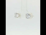 Load and play video in Gallery viewer, Luxury 925 Sterling Silver Sparkling Round Shape Stud Earrings
