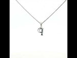 Load and play video in Gallery viewer, 925 Sterling Silver Round Shape Pendant Necklace with Adjustable Length