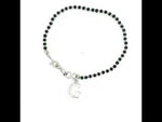 Load and play video in Gallery viewer, Designer 925 Sterling Silver G Shape Hand Mangalsutra For Women 7 Inch