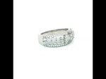 Load and play video in Gallery viewer, Premium 925 Sterling Silver Half Eternity Ring