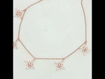 Load and play video in Gallery viewer, 925 Sterling Silver Star Shape Necklace with Adjustable Length