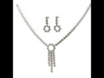 Load and play video in Gallery viewer, Elegant 925 Sterling Silver Necklace &amp; Earring Set