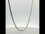 Load and play video in Gallery viewer, Silver Link 925 Sterling Silver Men's Chain 18 Inch