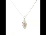 Load and play video in Gallery viewer, Elegant Yuva 925 Sterling Silver Pendant with Chain