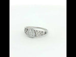 Load and play video in Gallery viewer, 925 Sterling Silver Pear-Shaped Halo Ring For Women