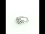 Load and play video in Gallery viewer, 925 Sterling Silver Marquise Diamond Flower Ring for Women