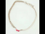 Load and play video in Gallery viewer, Madhuban 925 Sterling Silver Anklets with Adjustable Length